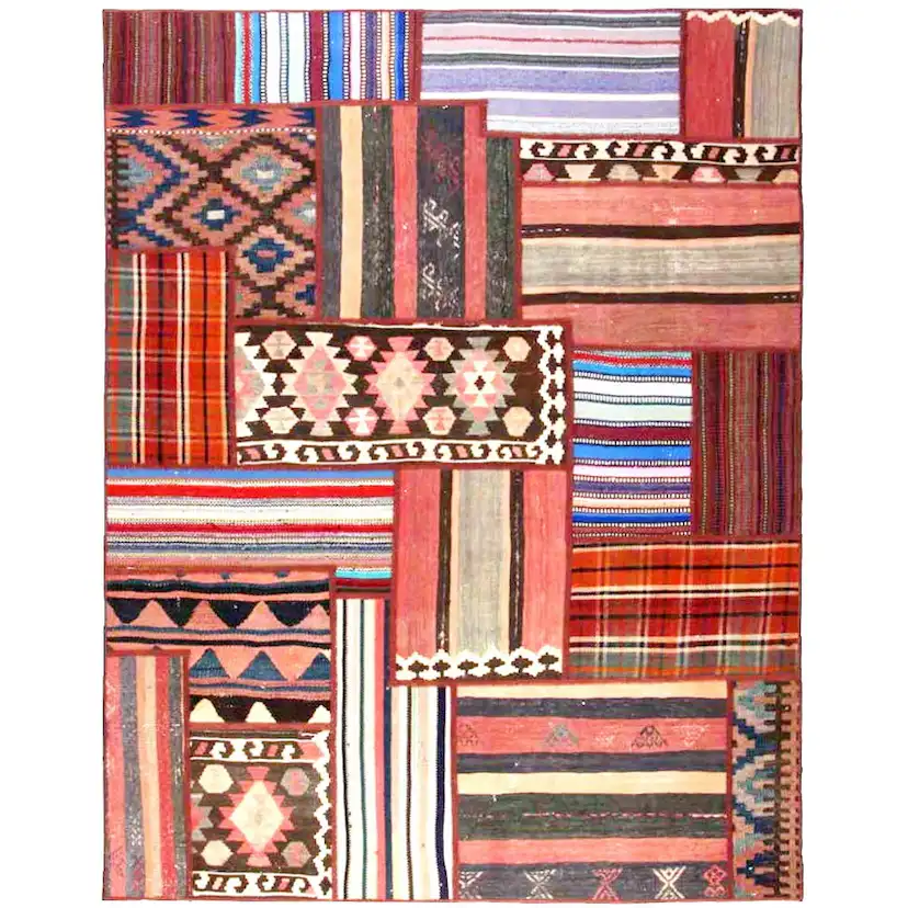 Persisk Patchworkmatta Arkiio Flerfärgad 158x205