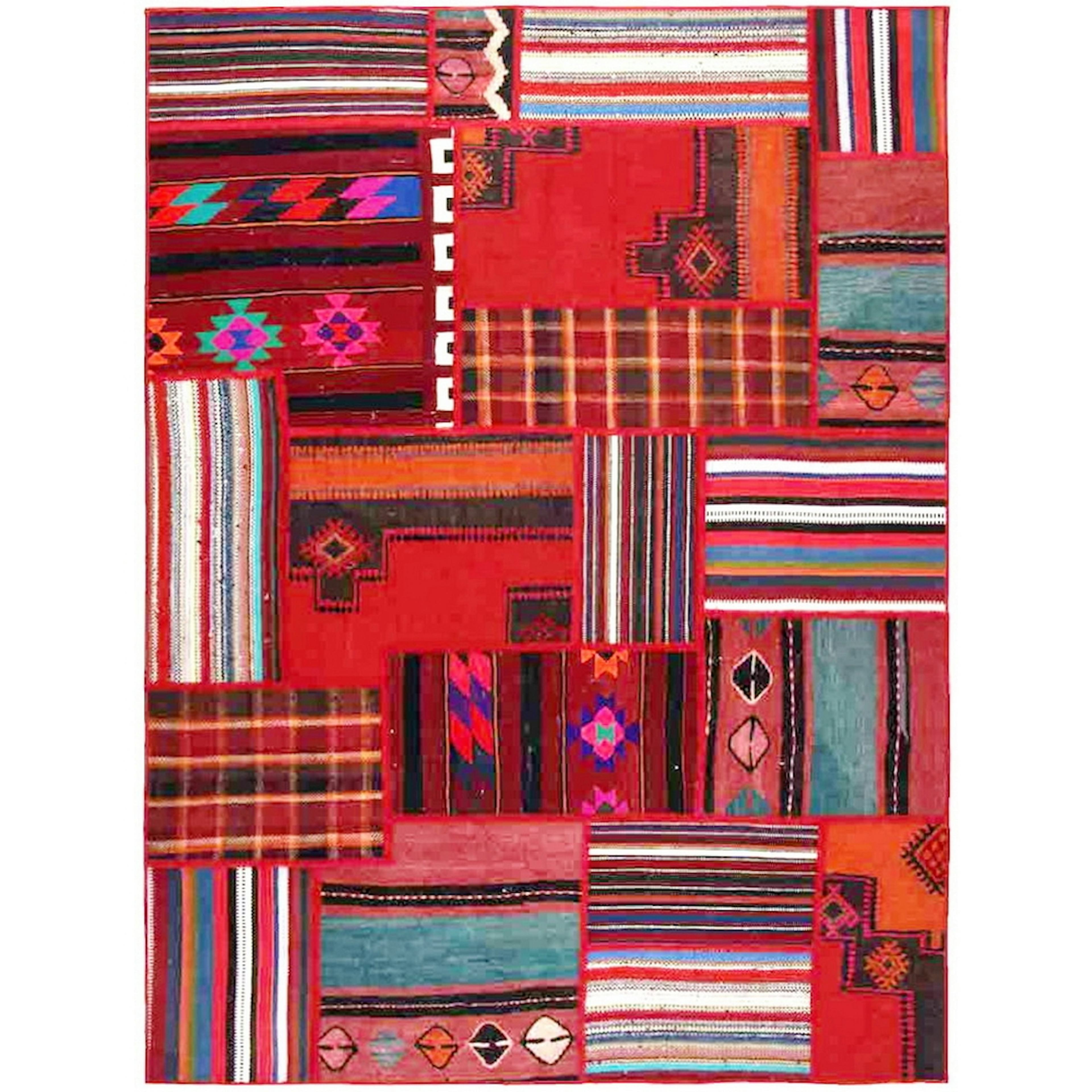 Persisk Patchworkmatta Arkiio Flerfärgad 153x206