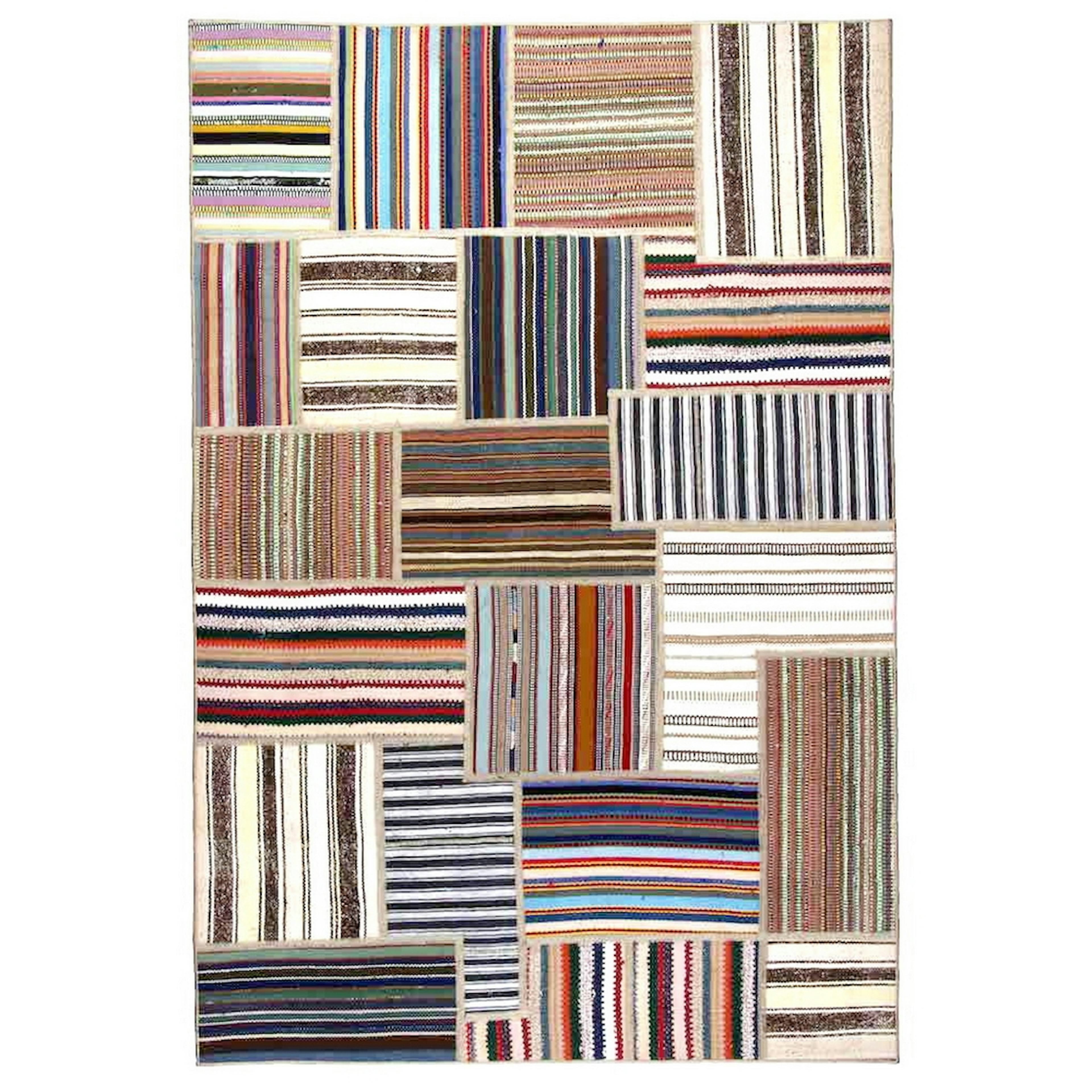 Persisk Patchworkmatta Arkiio Flerfärgad 138x203