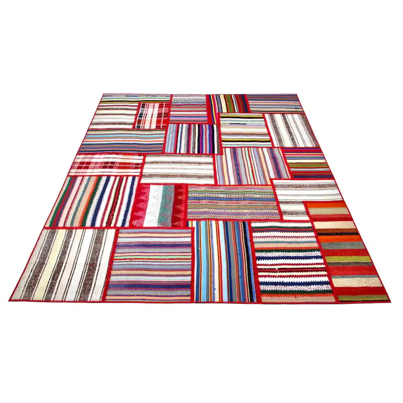 Persisk Patchworkmatta Arkiio 751581 Flerfärgad 156x205