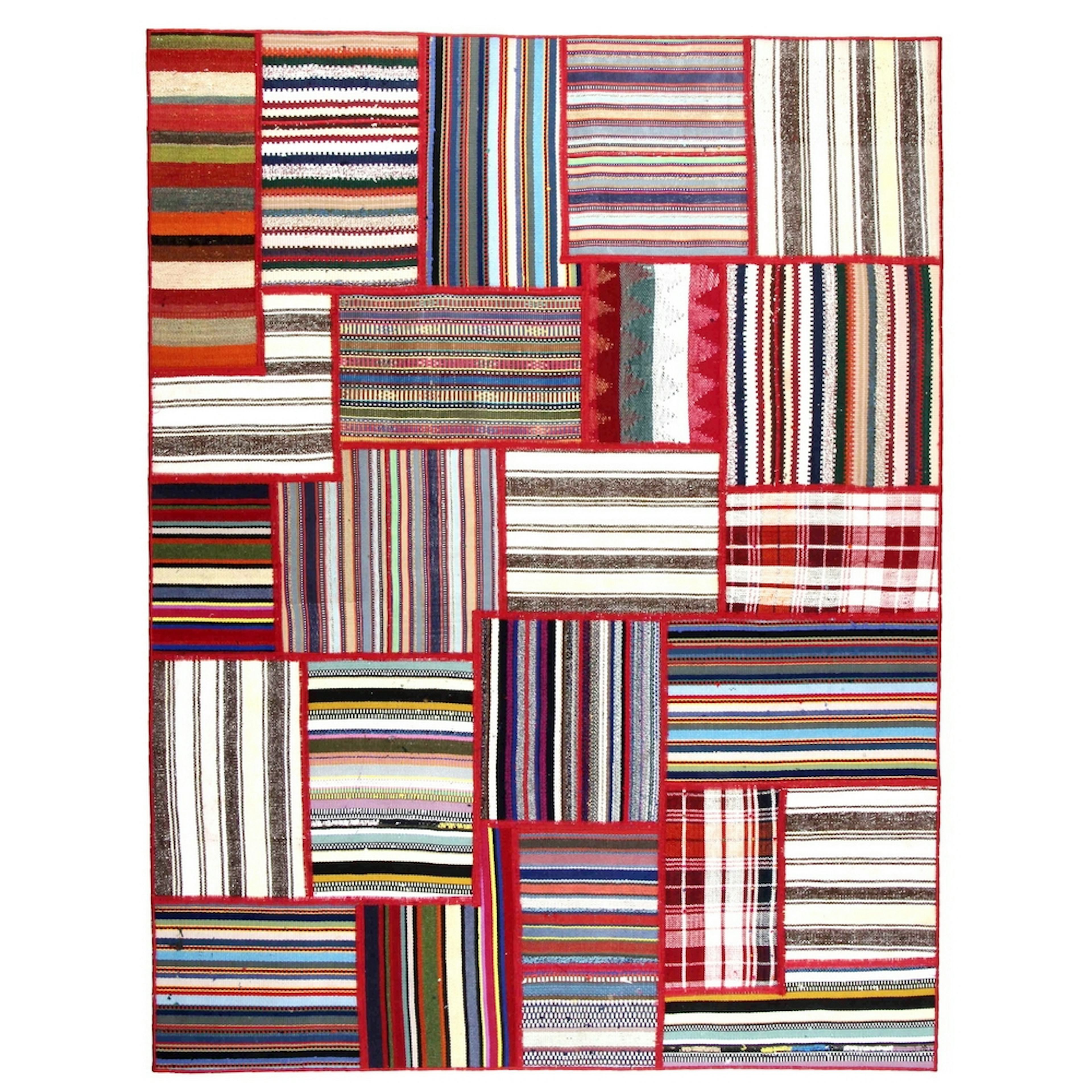 Persisk Patchworkmatta Arkiio 751581 Flerfärgad 156x205