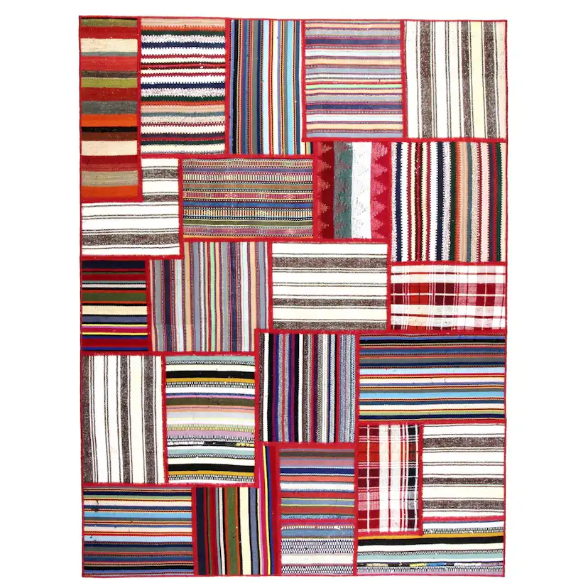 Persisk Patchworkmatta Arkiio 751581 Flerfärgad 156x205