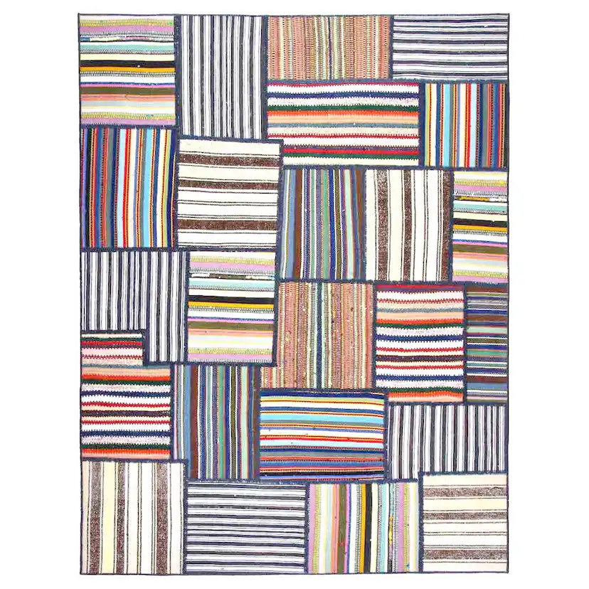 Persisk Patchworkmatta Arkiio Flerfärgad 154x203