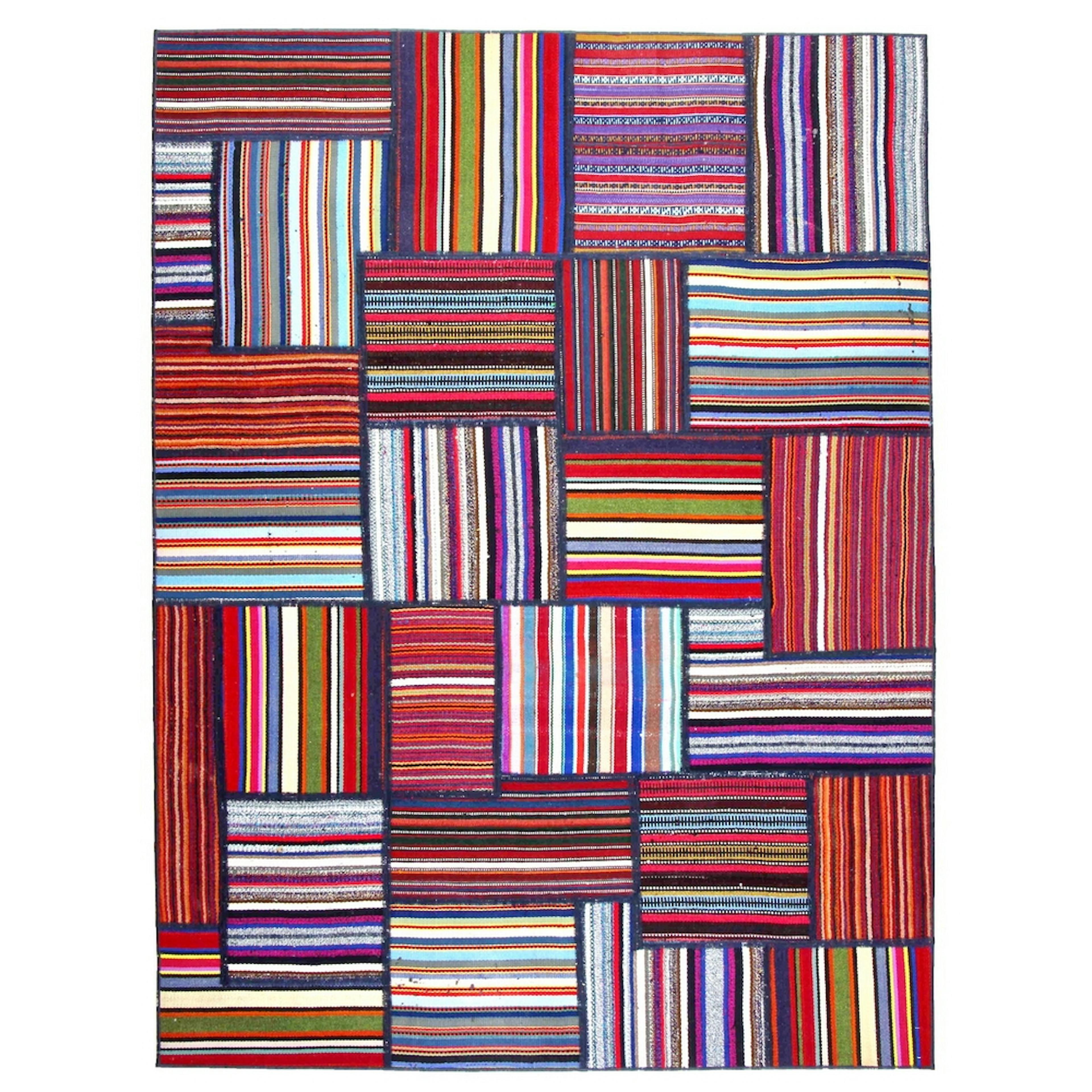 Persisk Patchworkmatta Arkiio Flerfärgad 153x207