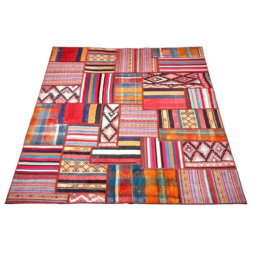 Persisk Patchworkmatta Arkiio Flerfärgad 173x232