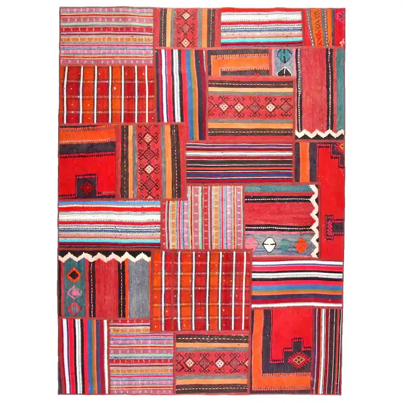 Persisk Patchworkmatta Arkiio Flerfärgad 170x233