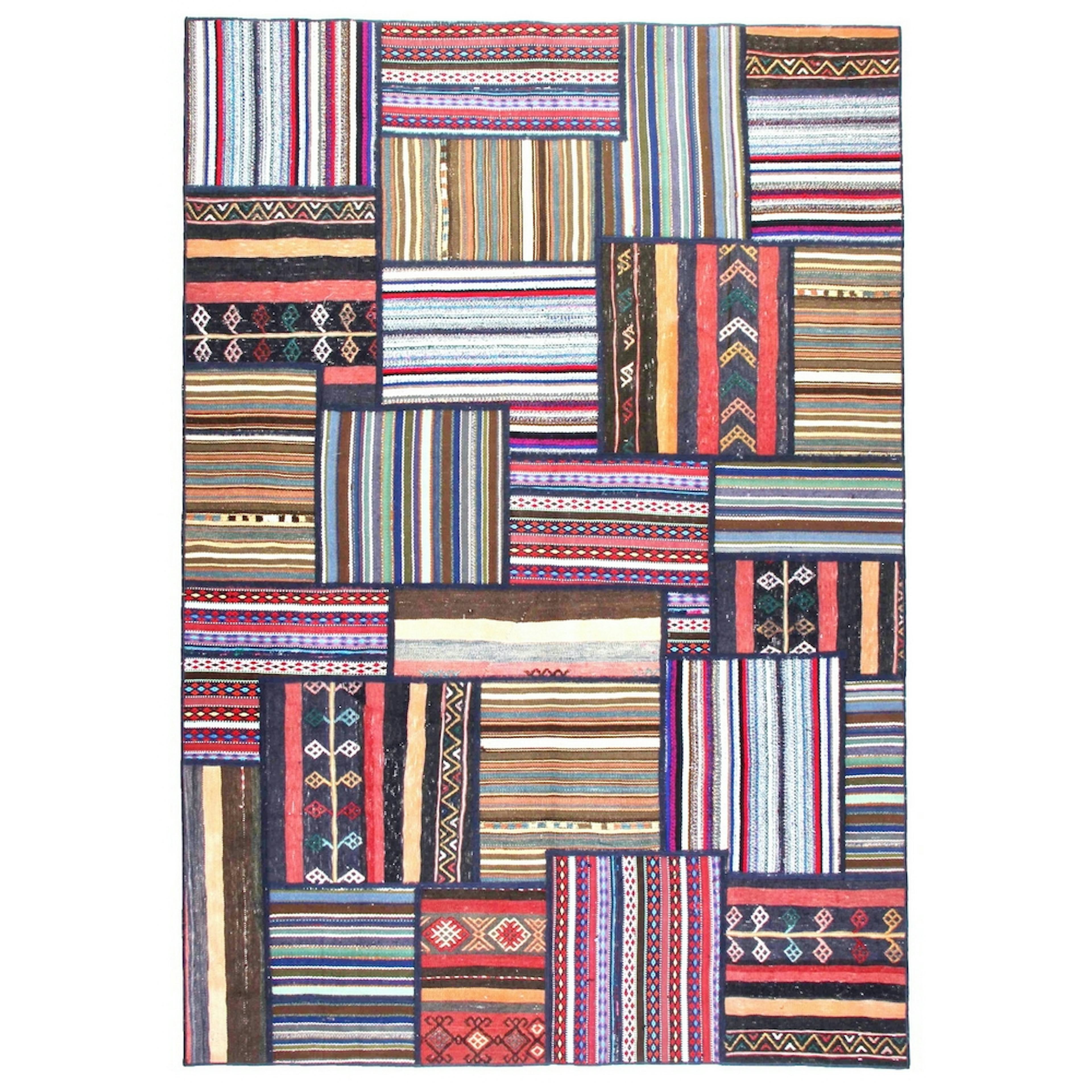 Persisk Patchworkmatta Arkiio Flerfärgad 163x239