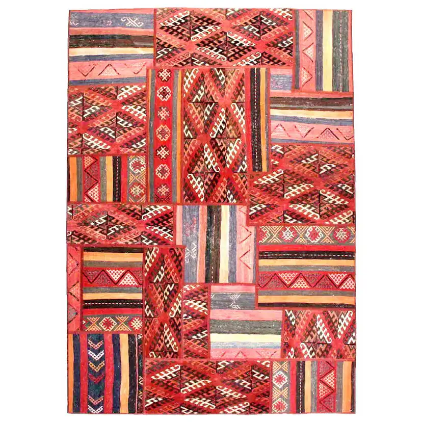 Persisk Patchworkmatta Arkiio Flerfärgad 162x234