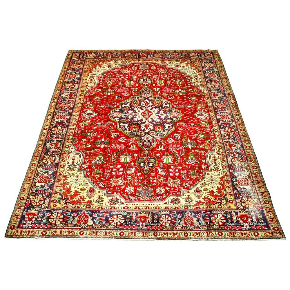 Persisk Matta Arkiio Tabriz Vintage Original 238x349