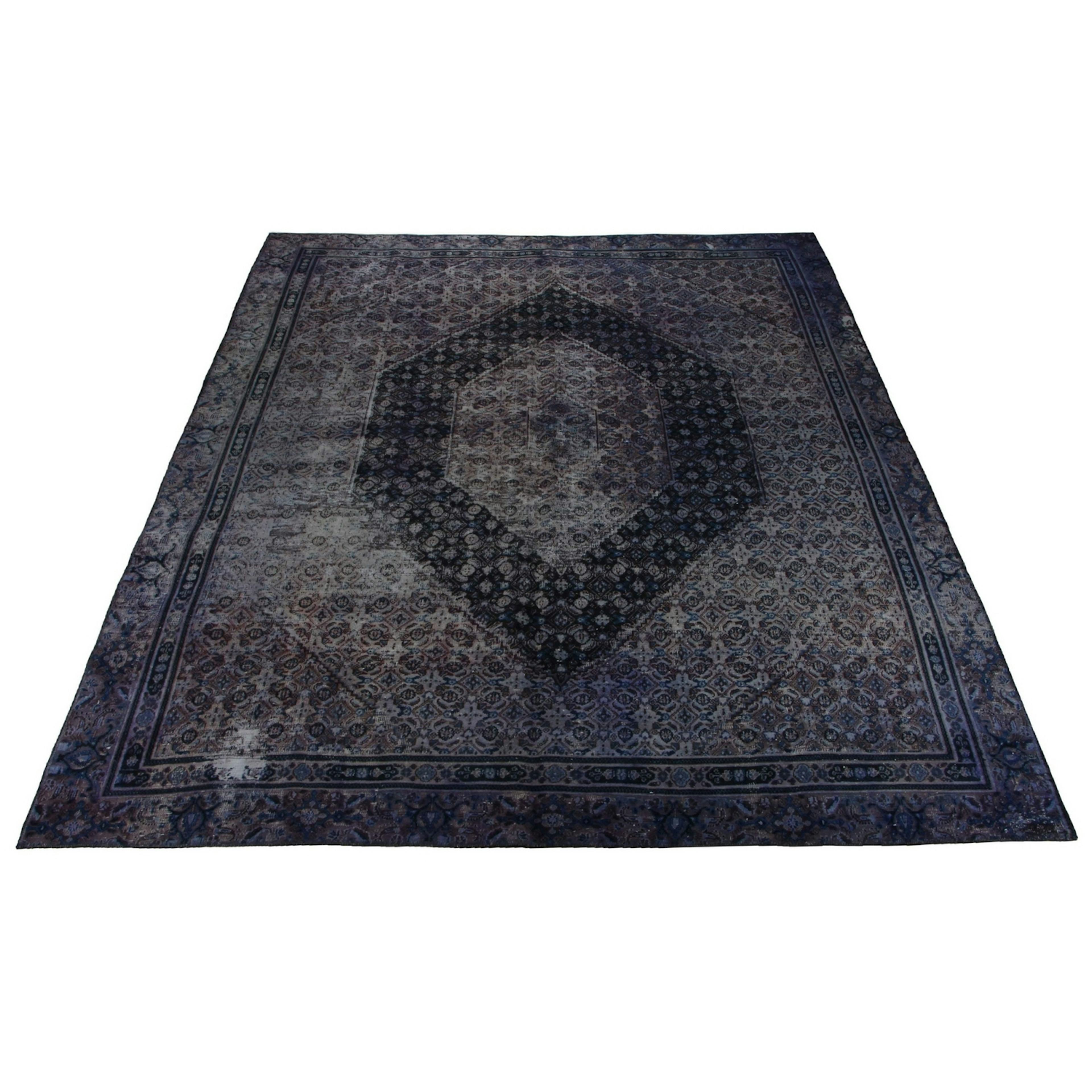 Persisk Matta Arkiio Mörkblå/Grå Vintage 268x350