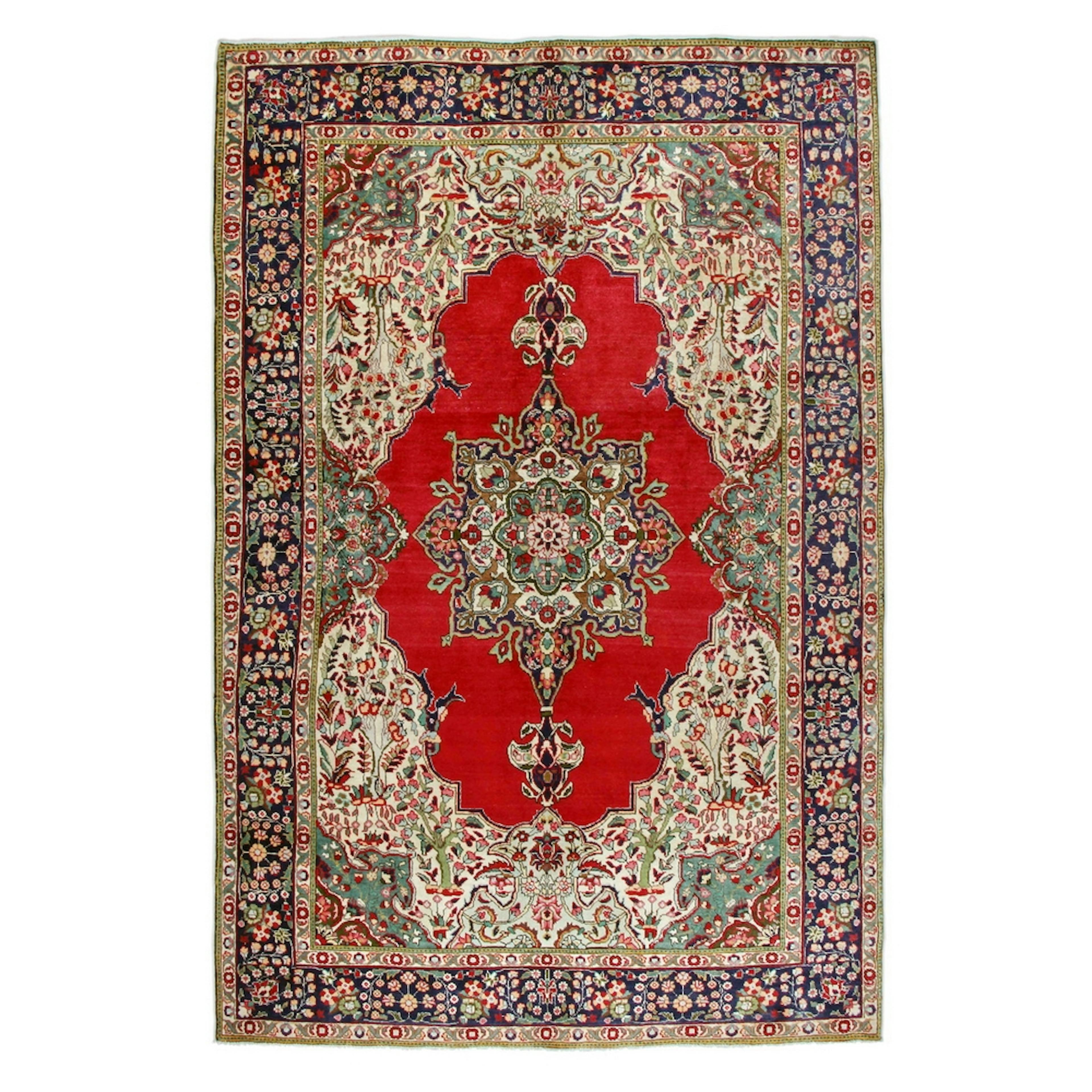 Persisk Matta Arkiio Tabriz Patina 198x300