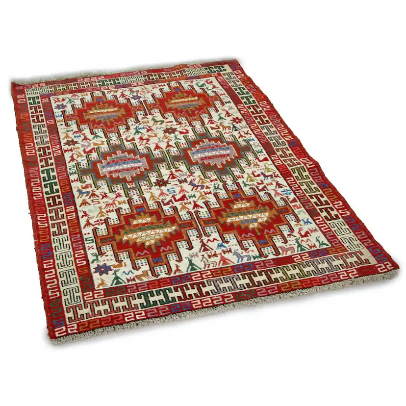 Persisk Matta Arkiio Varni Ardebil Kelim 101x146