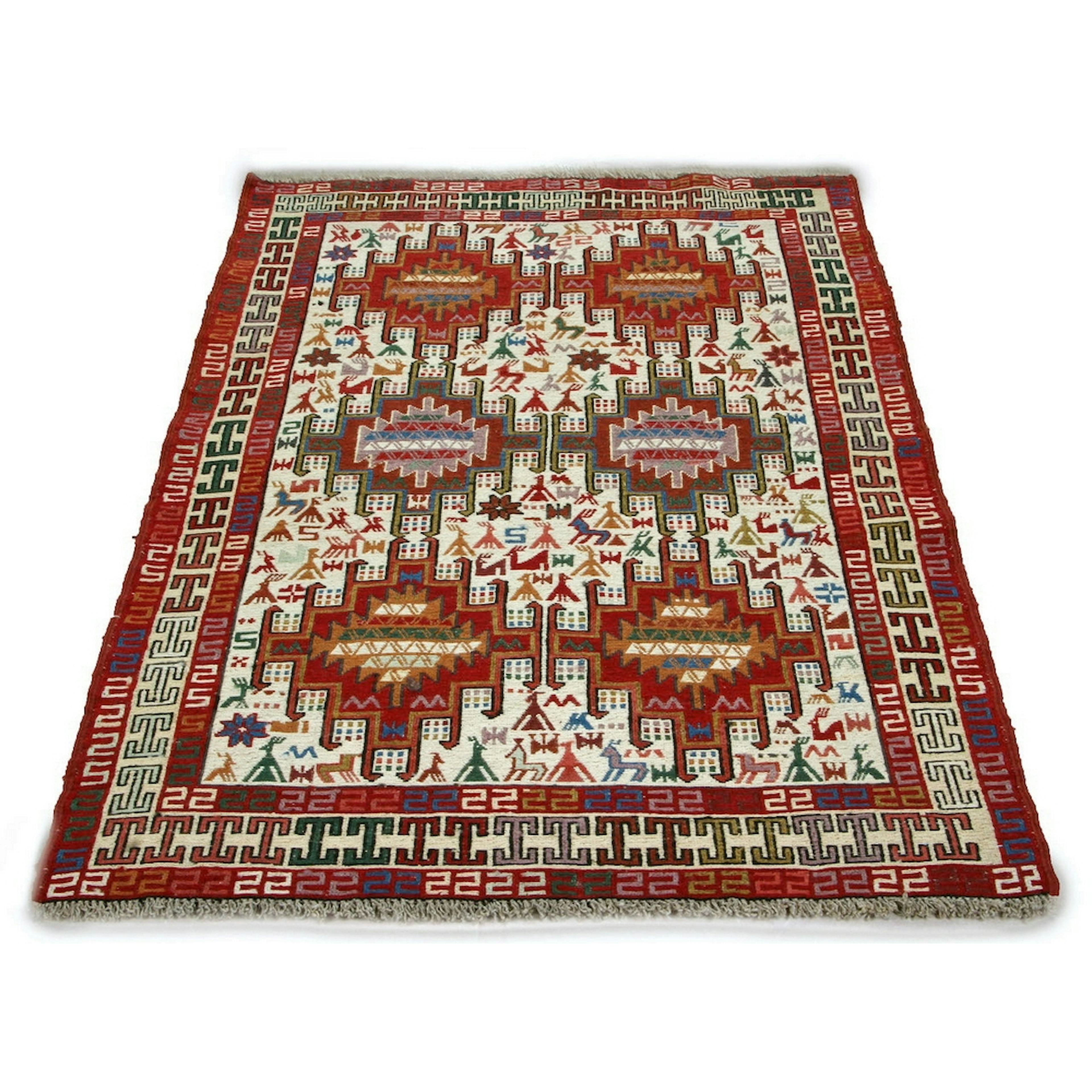 Persisk Matta Arkiio Varni Ardebil Kelim 105x151