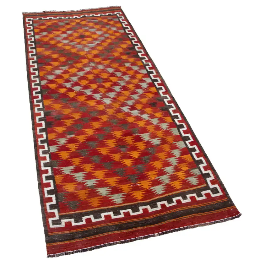 Persisk Matta Arkiio Kelim Flerfärgad 145x360