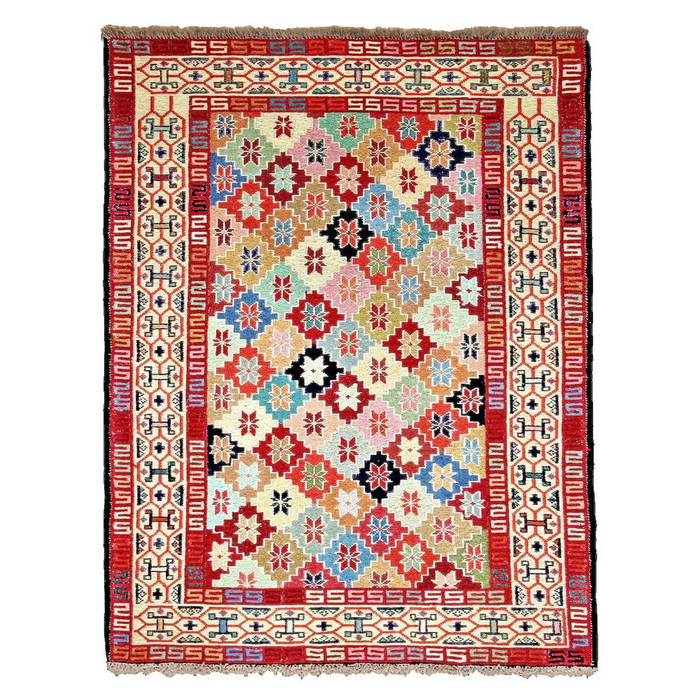 Persisk Matta Arkiio Varni Ardebil Kelim Flerfärgad 110x142