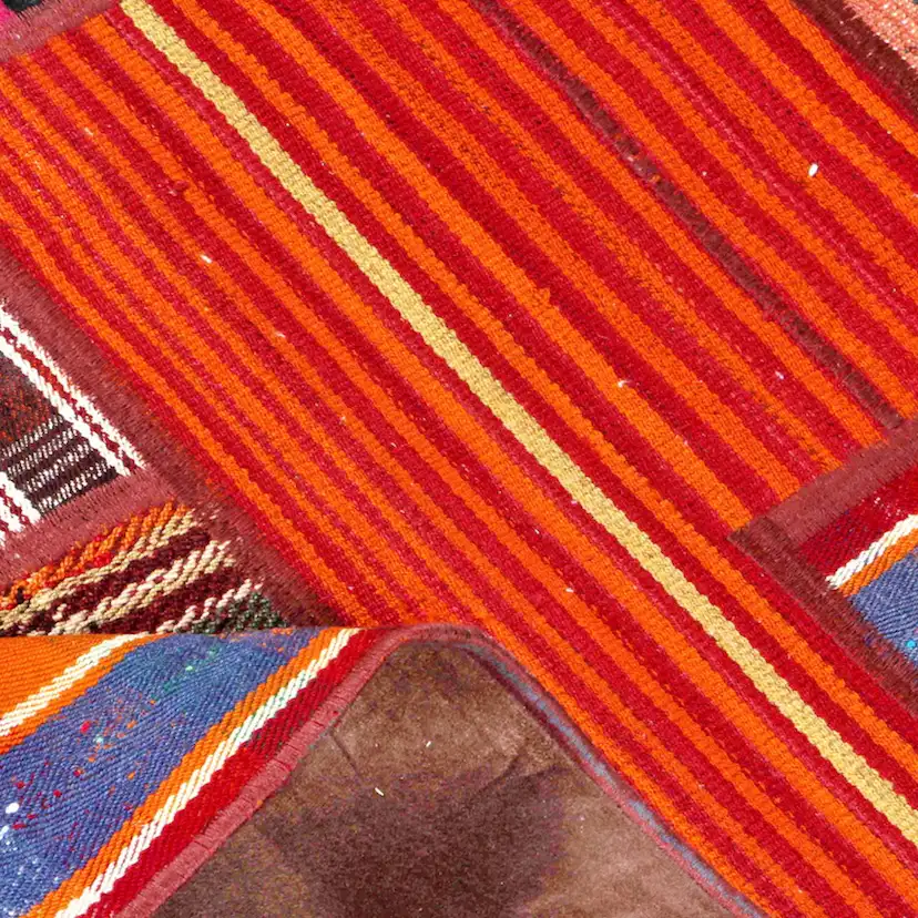 Persisk Patchworkmatta Arkiio 752101 Kelim Flerfärgad 153x206