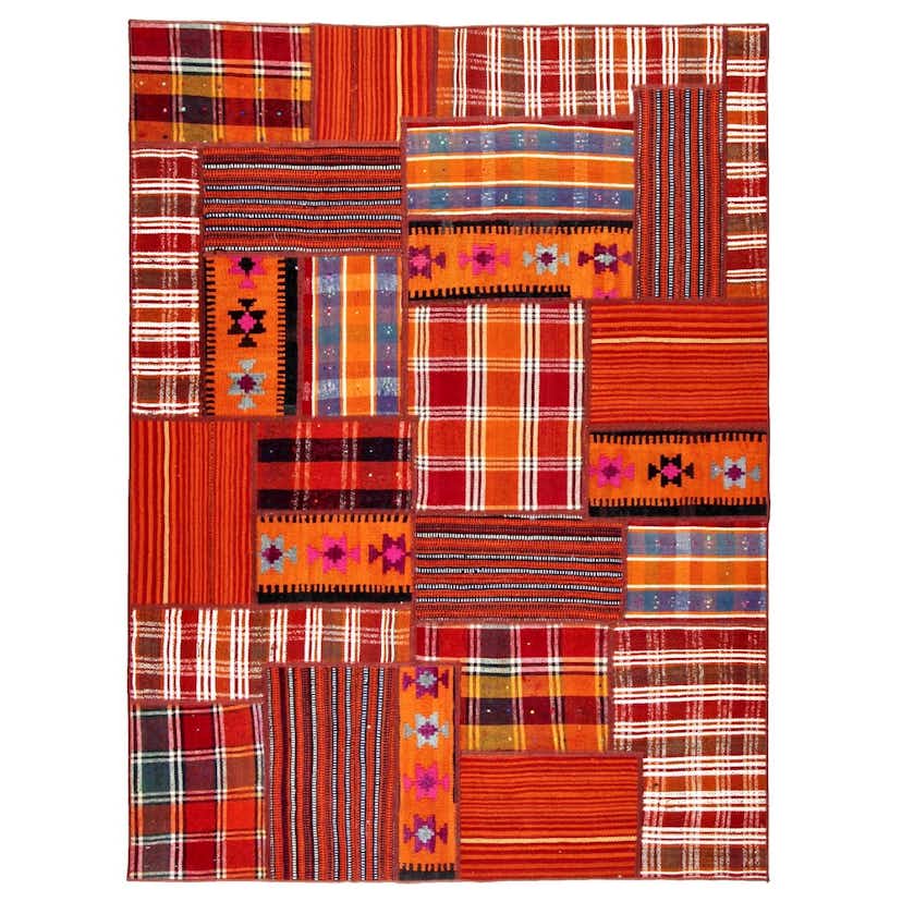 Persisk Patchworkmatta Arkiio 752103 Kelim Flerfärgad 153x206