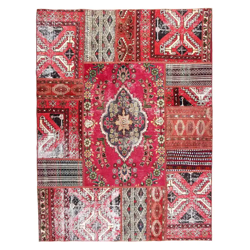 Persisk Patchworkmatta Arkiio Kelim 154x205