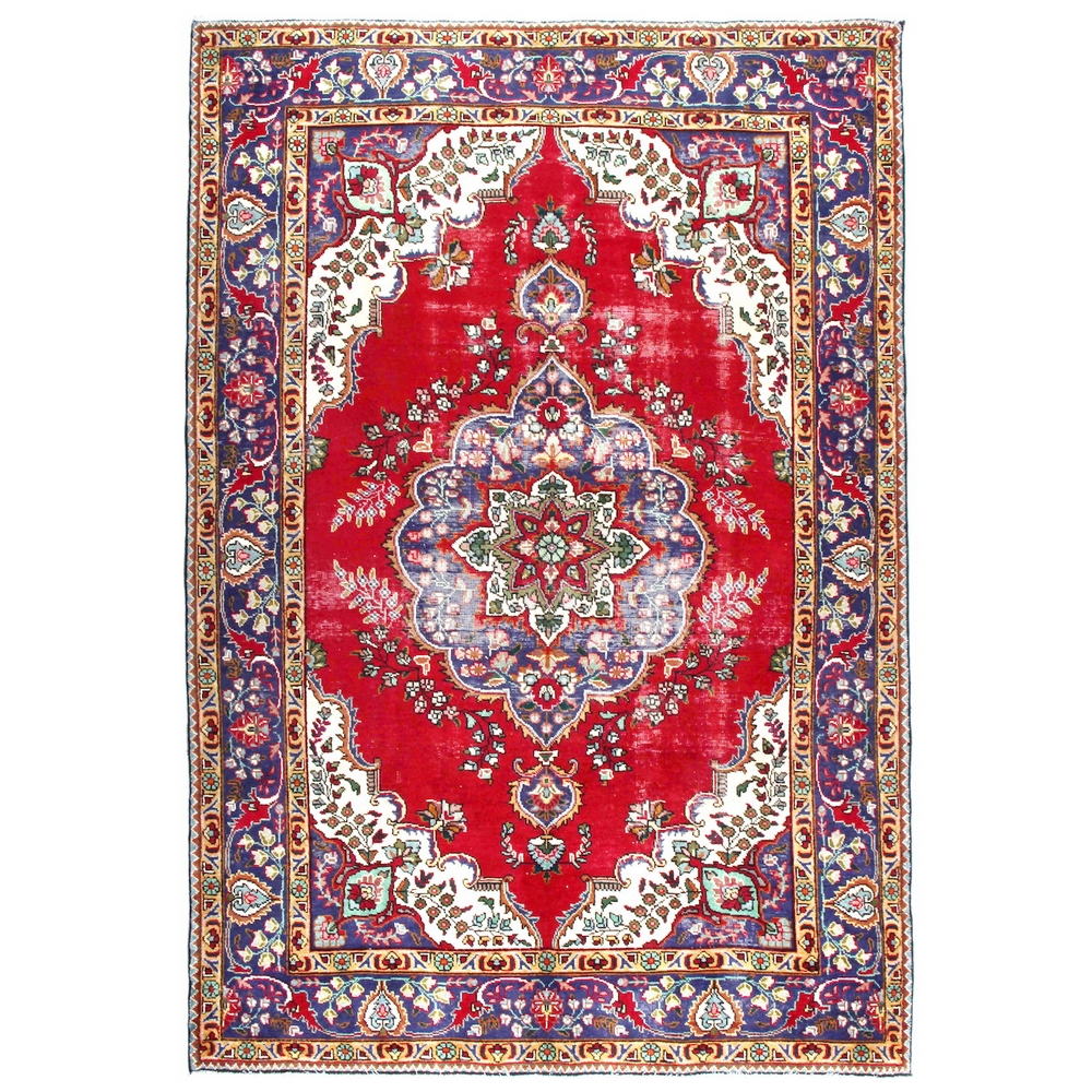 Persisk Matta Arkiio Tabriz Vintage Original 198x290