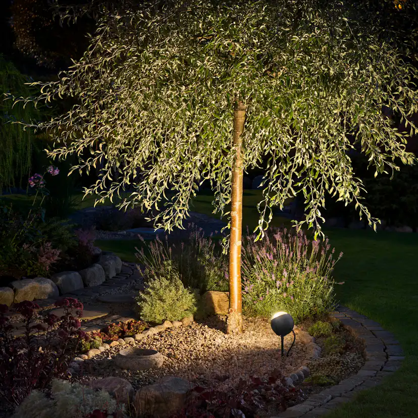 Trädgårdsspot Gnosjö Konstsmide Lecce 230V 4W High Power LED Svart