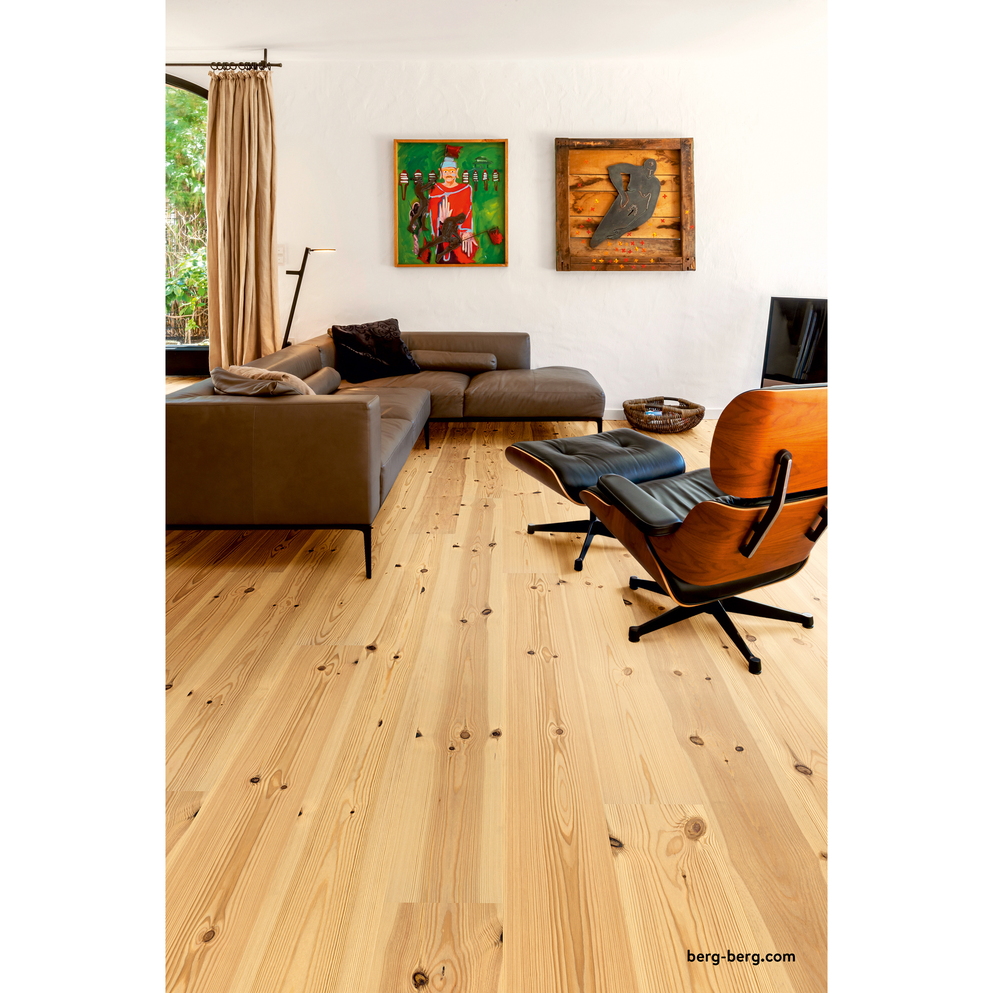 Parkettgolv Berg & Berg  Norrlandsfuru XXL Lut Naturolja 2.0