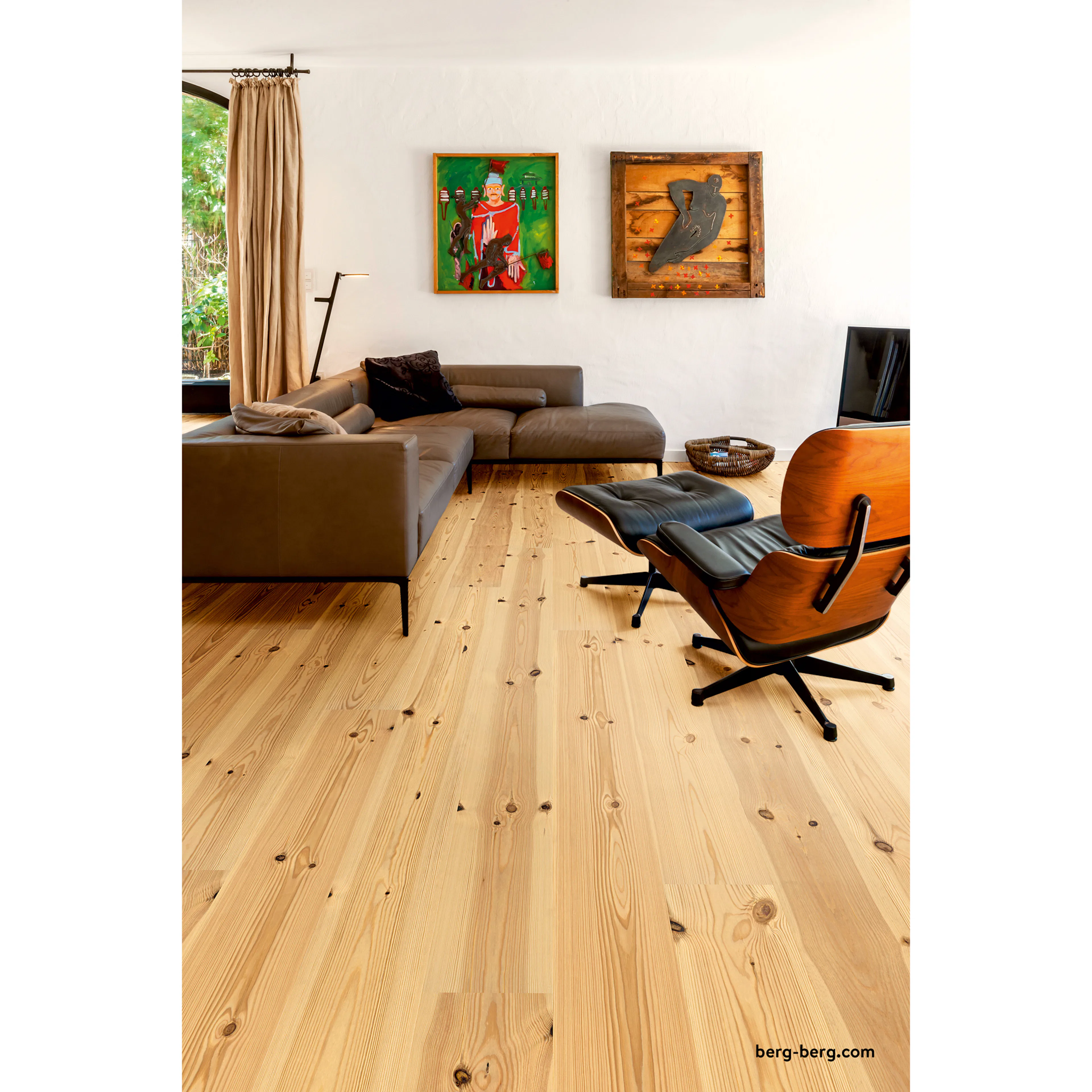 Parkettgolv Berg & Berg  Norrlandsfuru XXL Lut Naturolja 2.0