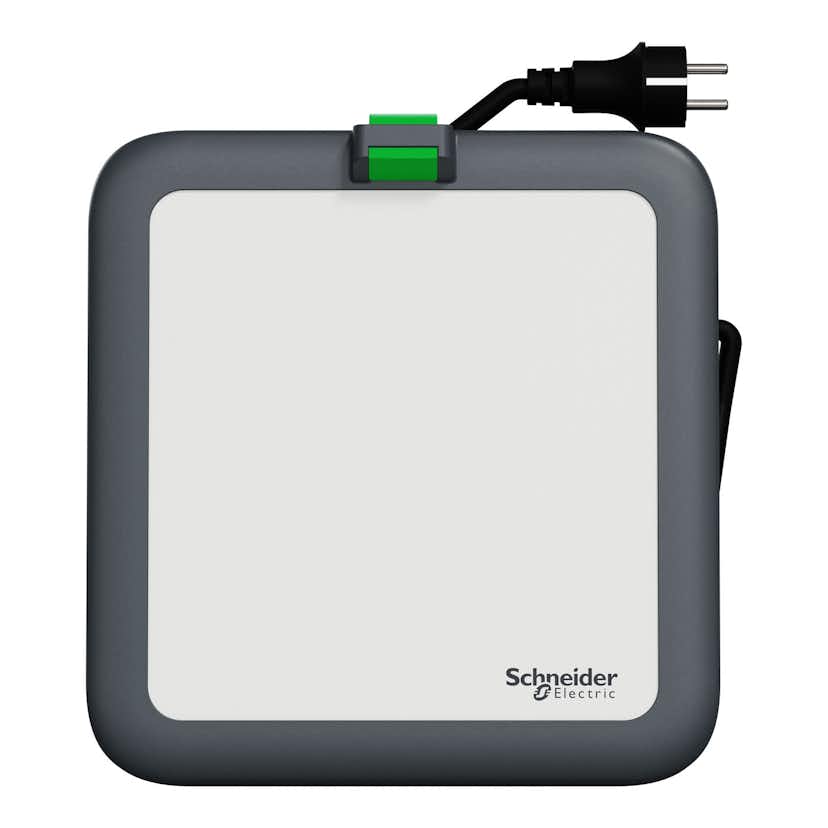 Arbetslampa Schneider Electric Thorsman LED 4000K IP54 med USB A+C och Schuko-uttag