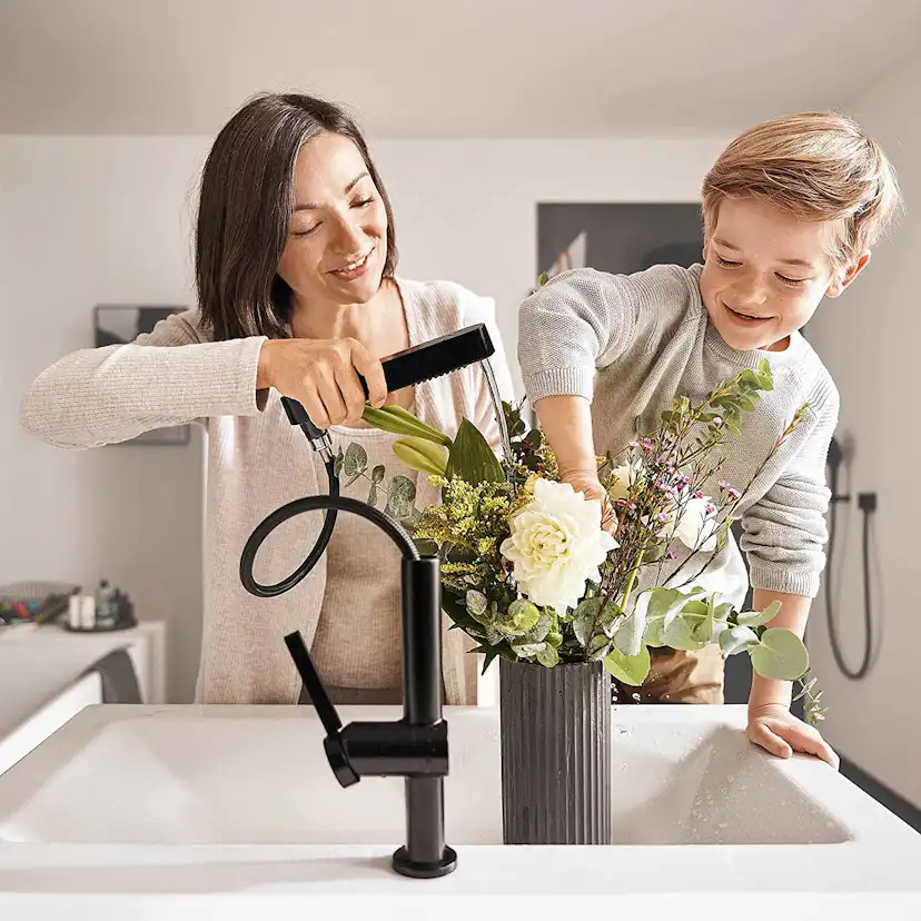 Tvättställsblandare Hansgrohe Finoris 230 med Utdragbar Handdusch 2jet