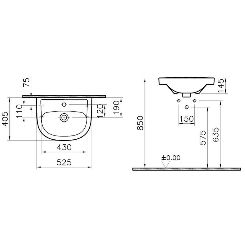 Tvättställ Alterna Basic