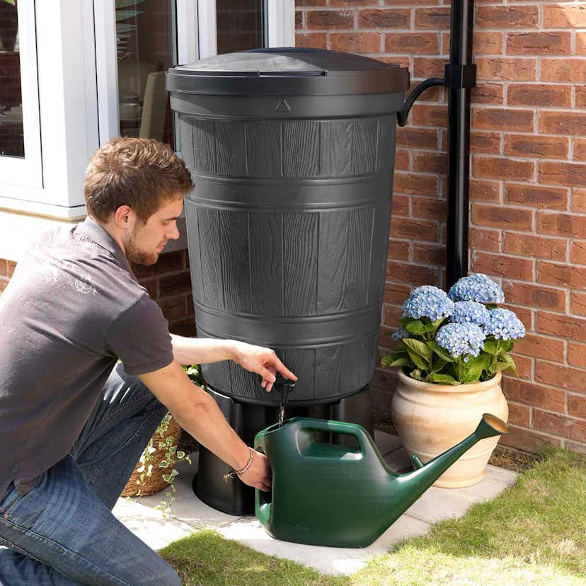 Bevattningspaket Greenline Automatbevattningssystem & Regntunna 200L