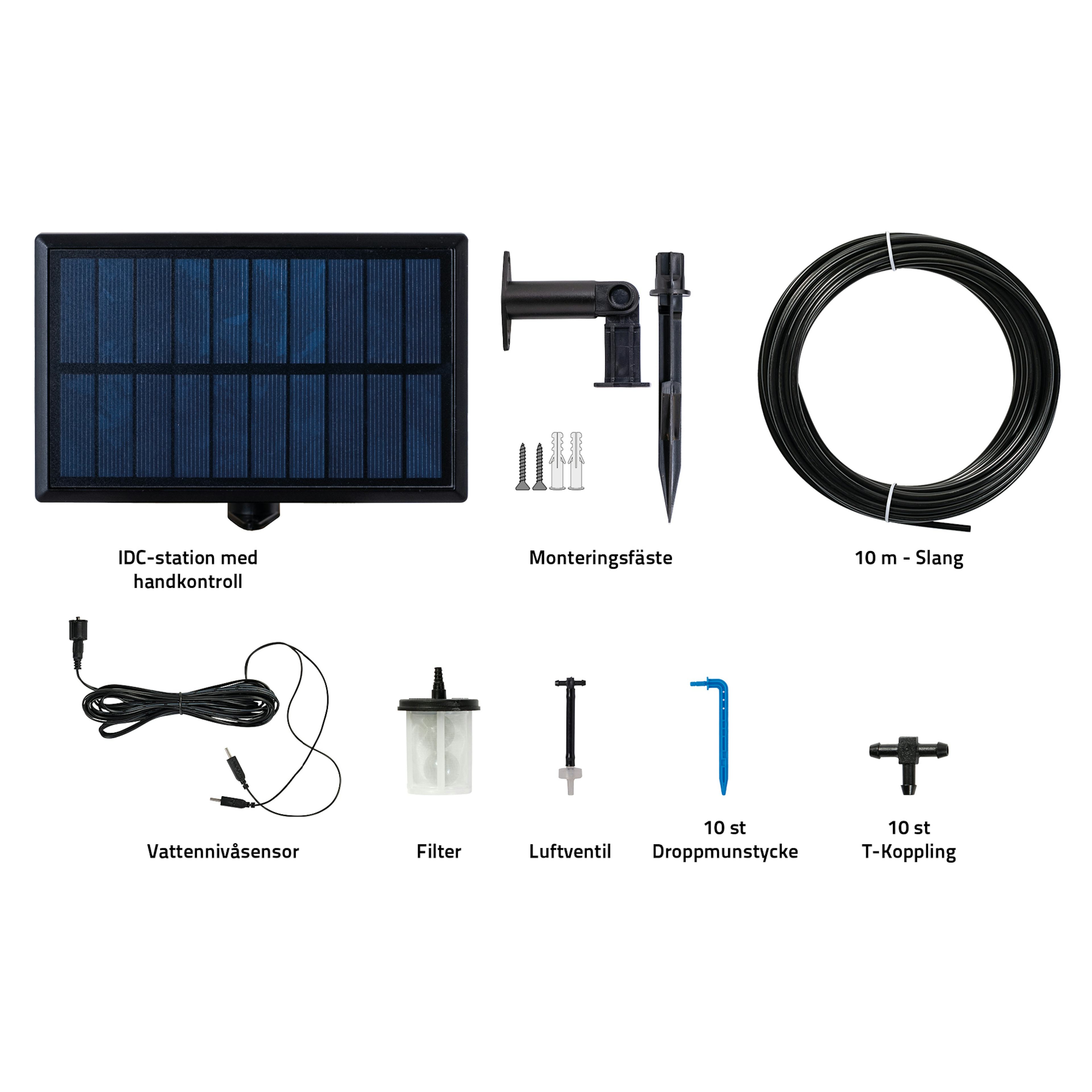 Solcellsdrivet Bevattningssystem Greenline EcoAqua S10 För Droppbevattning