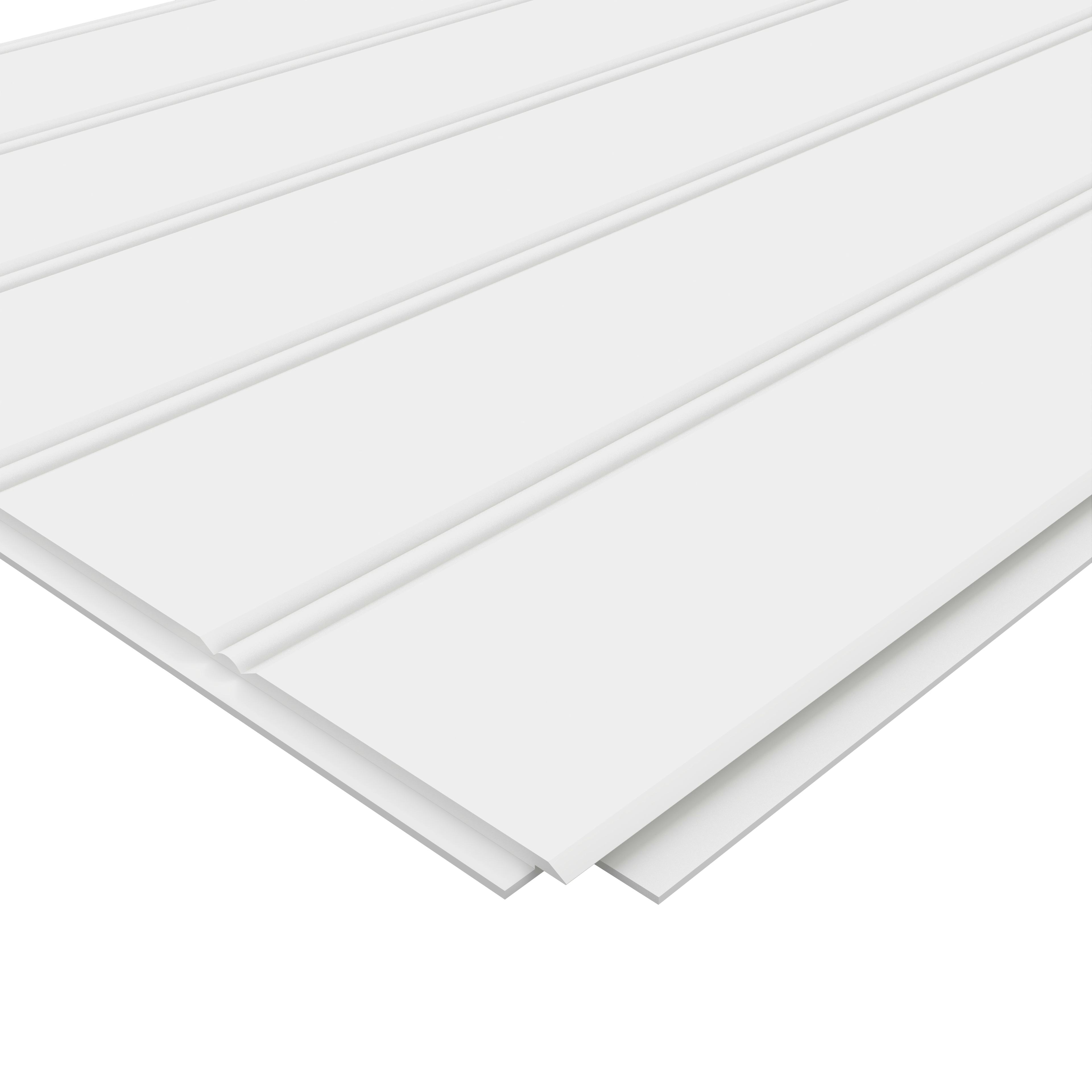 Panelskiva Moelven Regina Tak Pärlspont Dekor Vit S 0500-N 4 st/frp