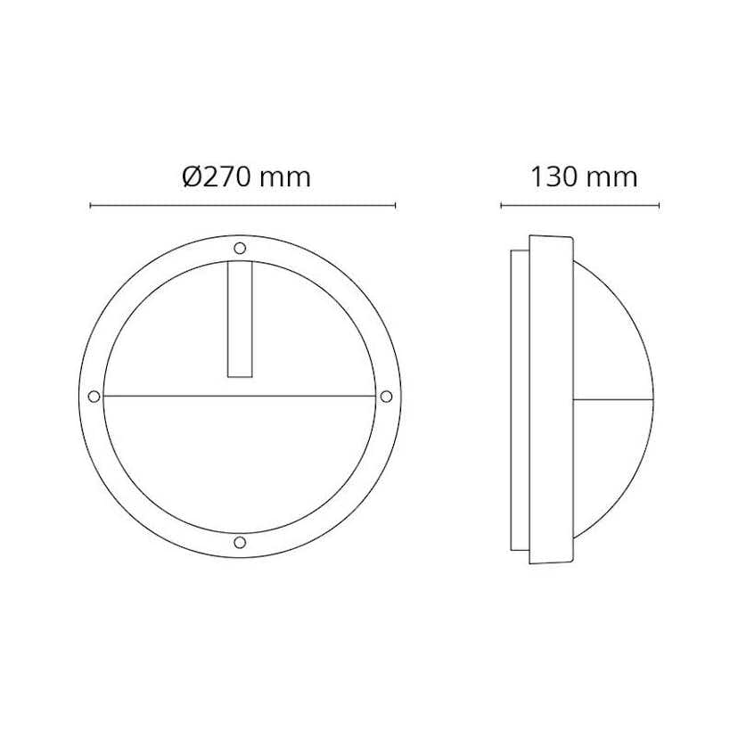 Tak/Vägglampa SG ARMATUREN Uno LED 13,5W 440Lm 3000K