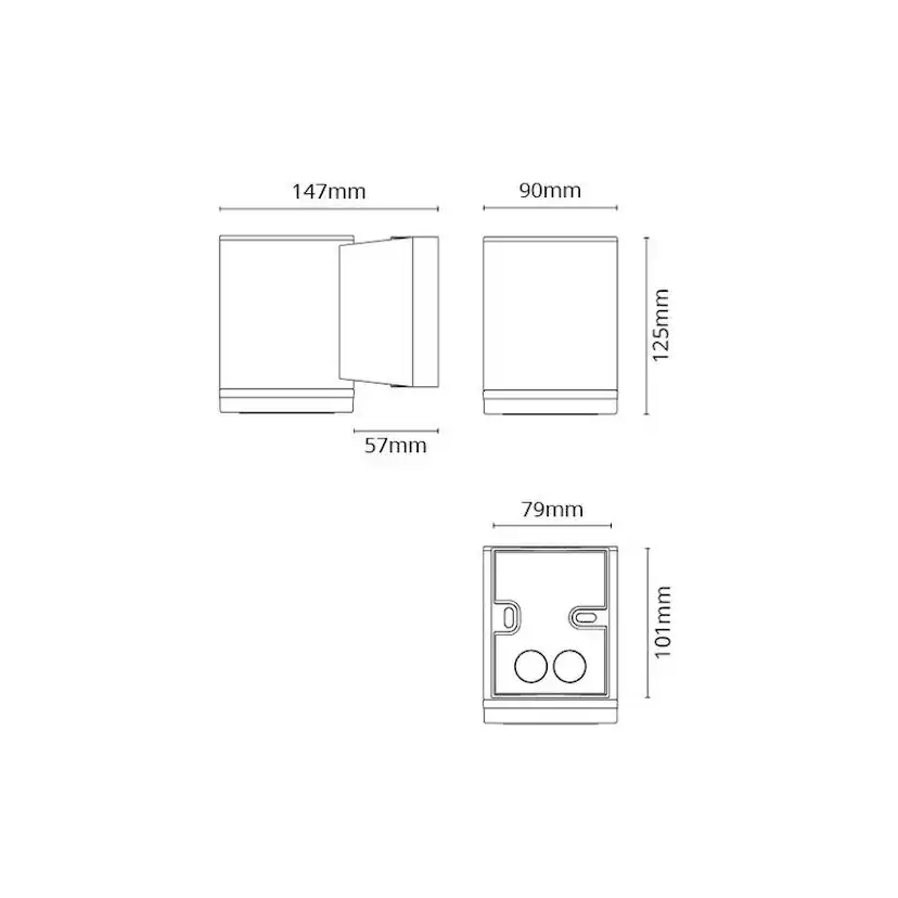 Vägglampa SG ARMATUREN Metro Deco Gr 4,5W LED