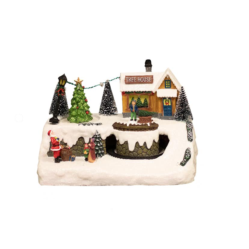 Julby Nordic Winter Treehouse Town