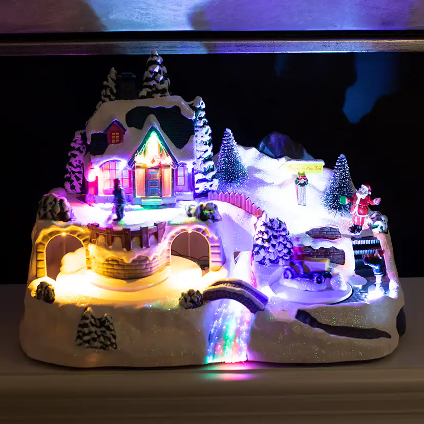 Julby Nordic Winter River Town