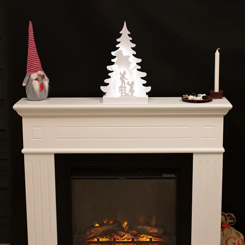 Juldekoration Nordic Winter 3D LED med Snögubbemotiv