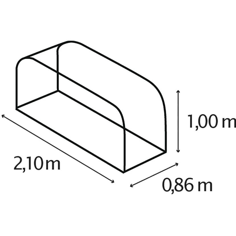 Vedskjul Vitavia 1,8 m³ FWS 858 i Stål & Antracit