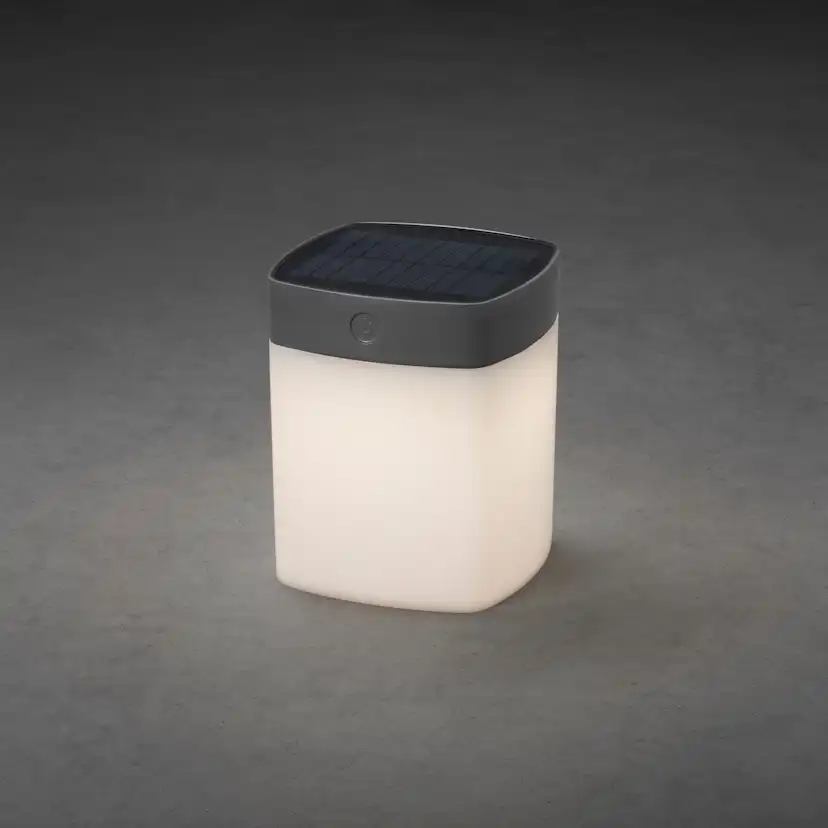 Solcellslampa Gnosjö Konstsmide Assisi Cylinder Kvadrat LED 1W