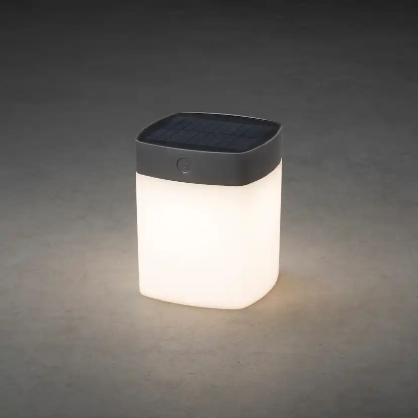 Solcellslampa Gnosjö Konstsmide Assisi Cylinder Kvadrat LED 1W