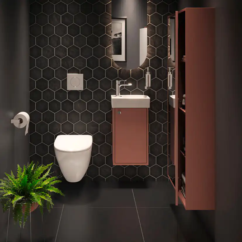 Vägghängd Toalettstol Gustavsberg Nautic 1530 Hygienic Flush