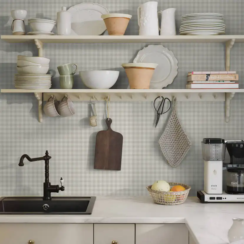 Tapet Boråstapeter Picnic Check 7866