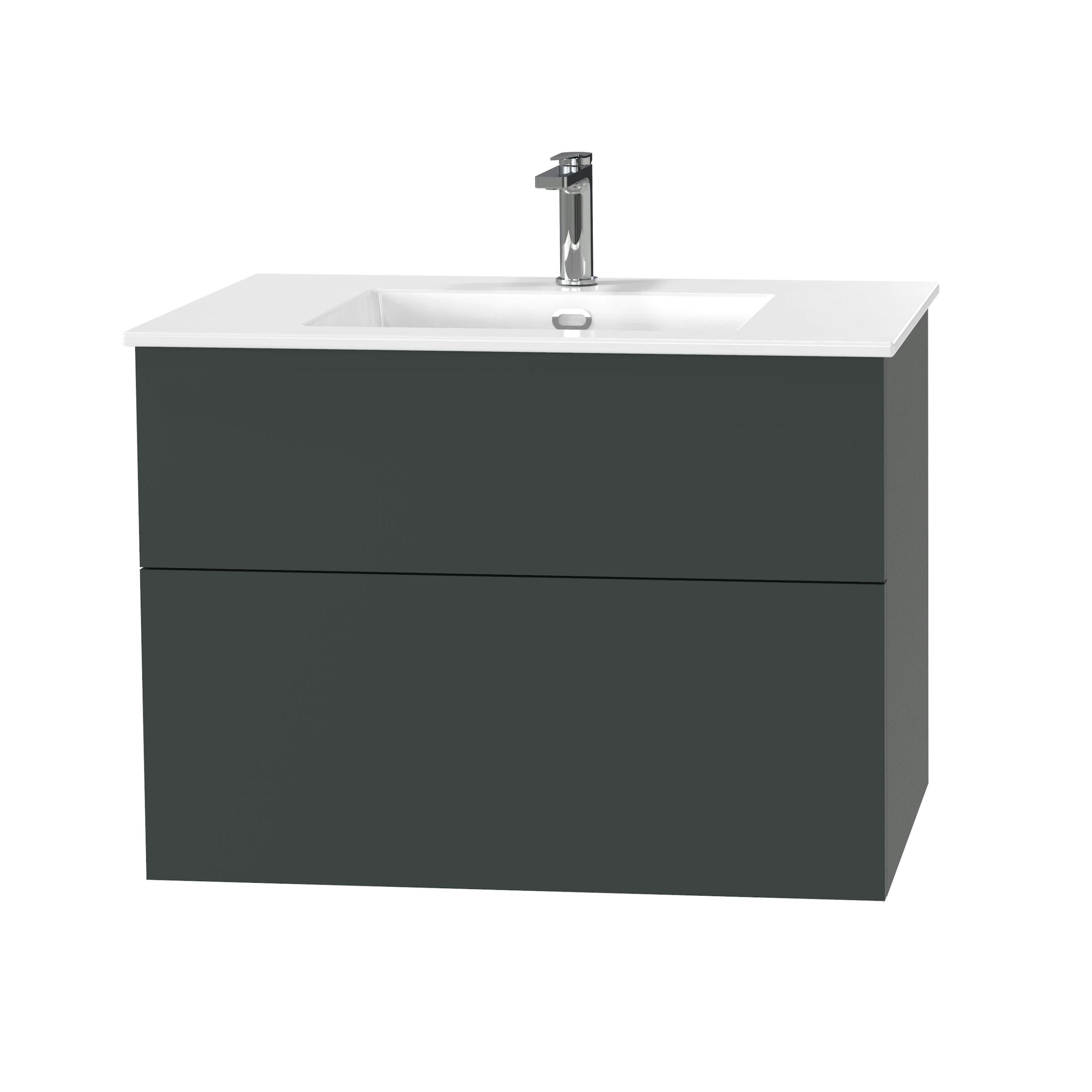 Tvättställsskåp Miller Badrum City 80 för Heltäckande Tvättställ