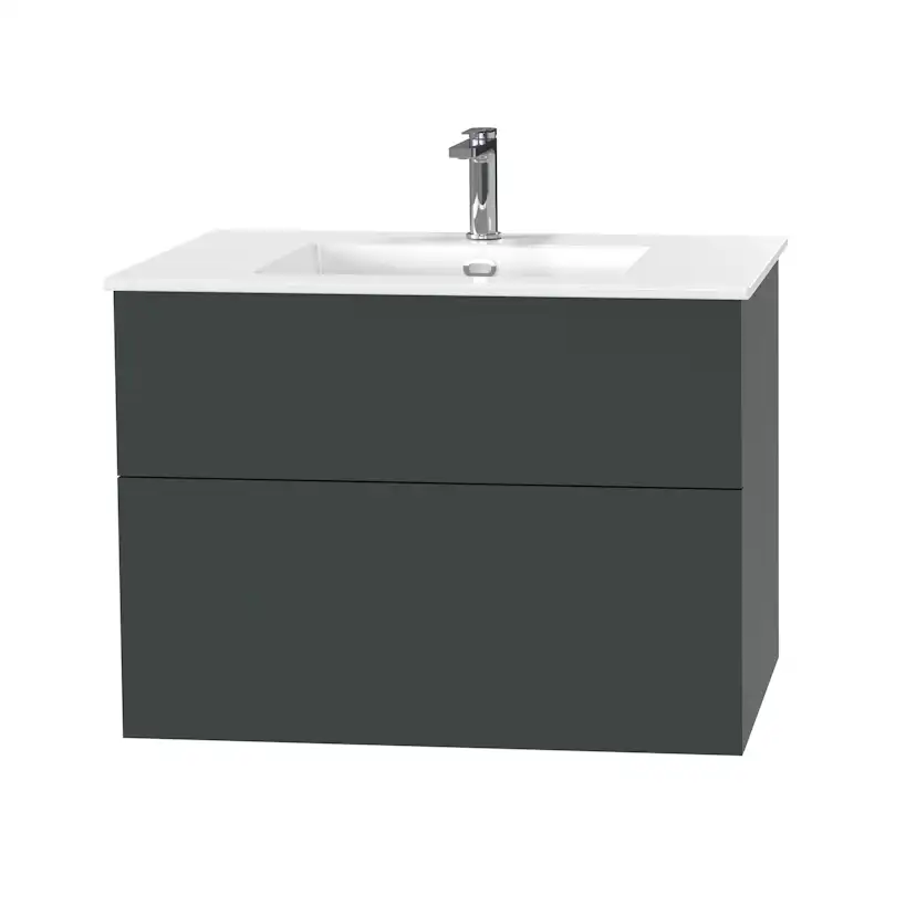 Tvättställsskåp Miller Badrum City 80 för Heltäckande Tvättställ