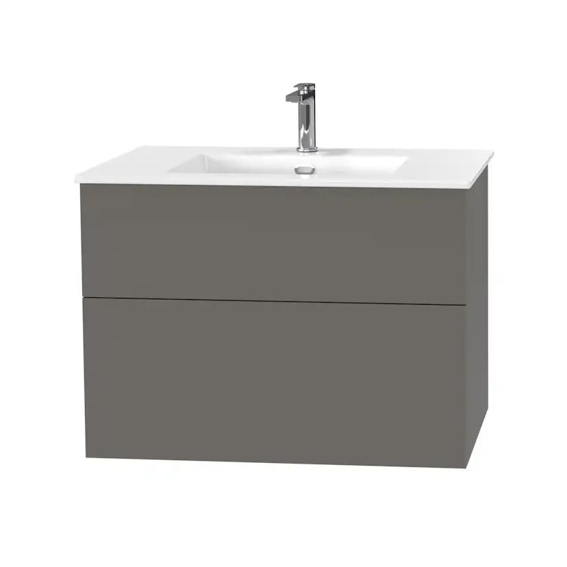 Tvättställsskåp Miller Badrum City 80 för Heltäckande Tvättställ