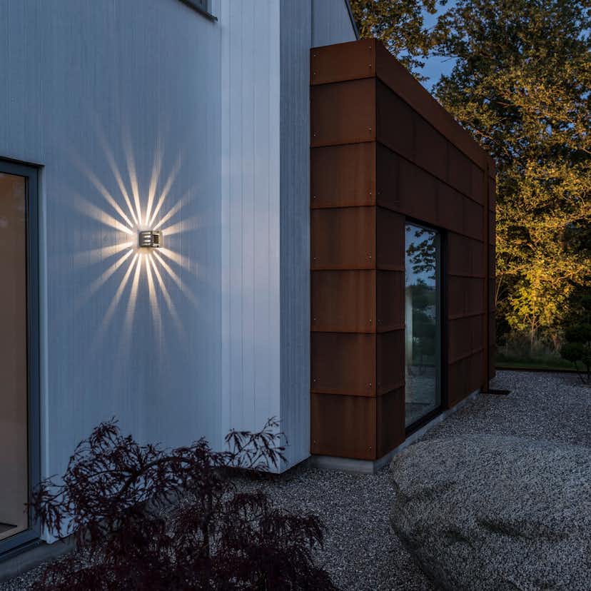 Vägglykta Gnosjö Konstsmide Pescara Fyrkant LED 3W