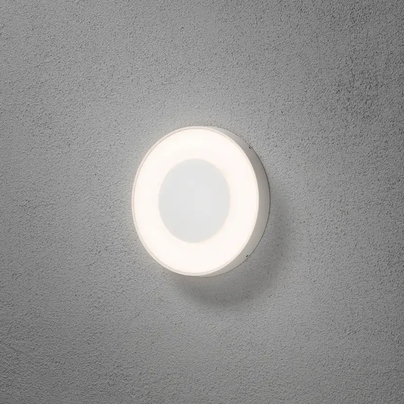 Vägglykta Gnosjö Konstsmide Carrara Rund LED med Fjärrkontroll