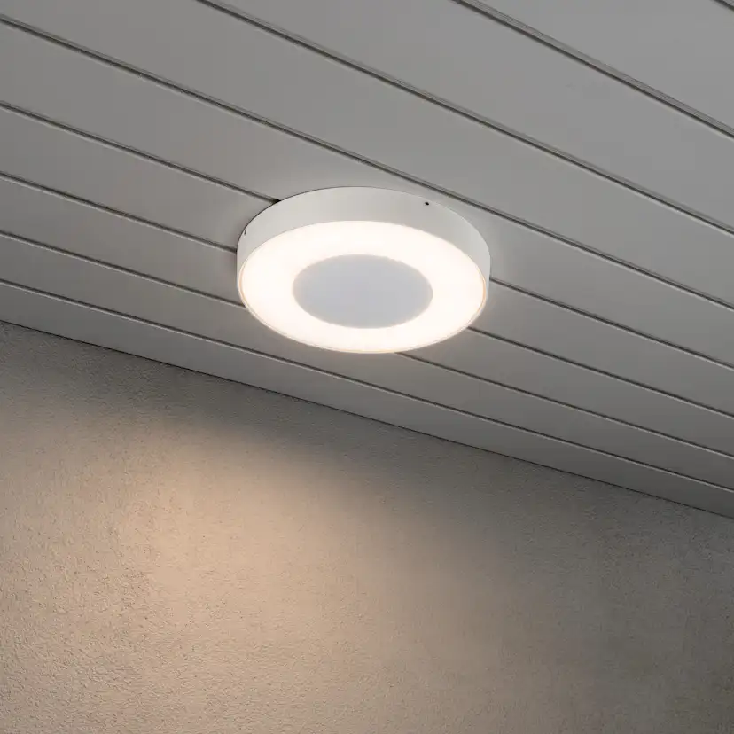 Vägglykta Gnosjö Konstsmide Carrara Rund LED med Fjärrkontroll