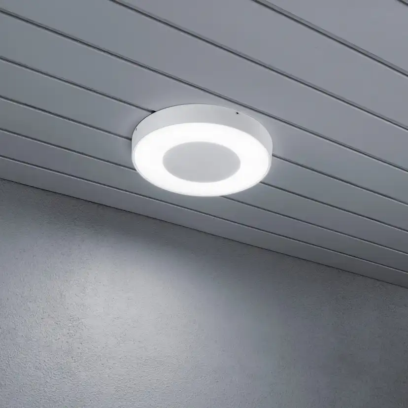 Vägglykta Gnosjö Konstsmide Carrara Rund LED med Fjärrkontroll