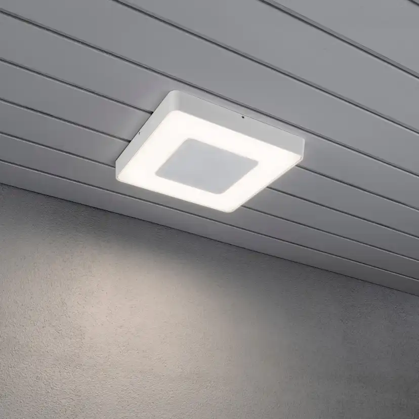 Vägglykta Gnosjö Konstsmide Carrara Square LED med Fjärrkontroll